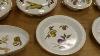 Royal Worcester Cabinet Plate Hand Painted Orchids Heavy Gold Vintage Antique Porcelain China Gold